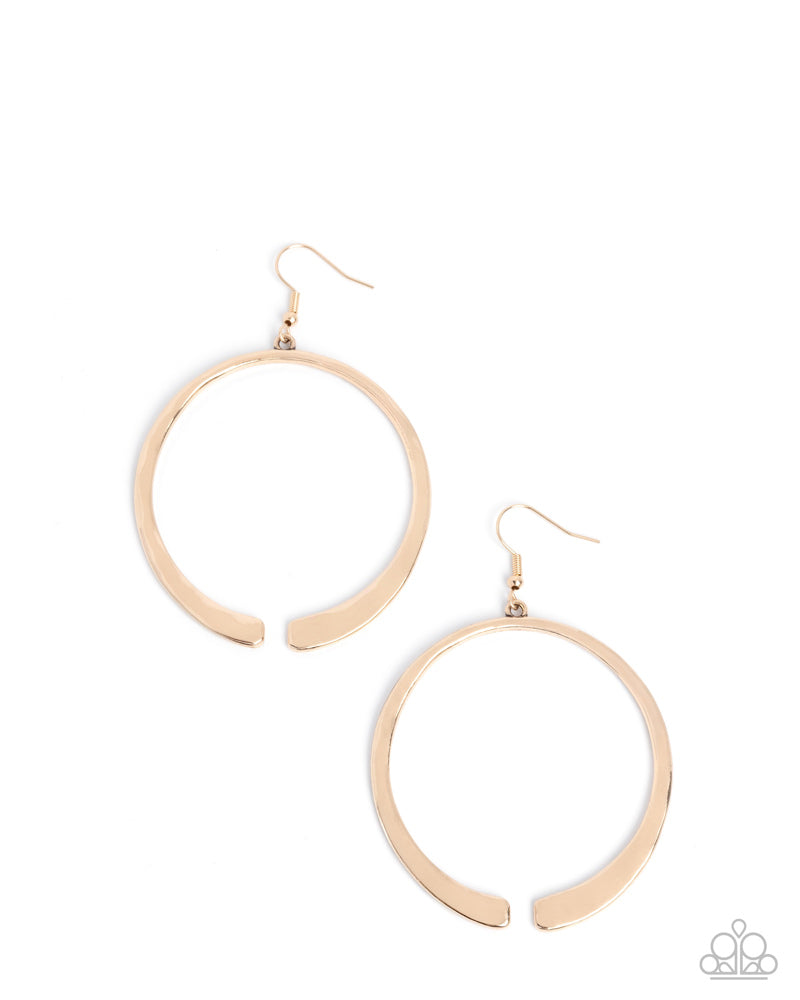 Separated Showcase Earrings - Gold image 2