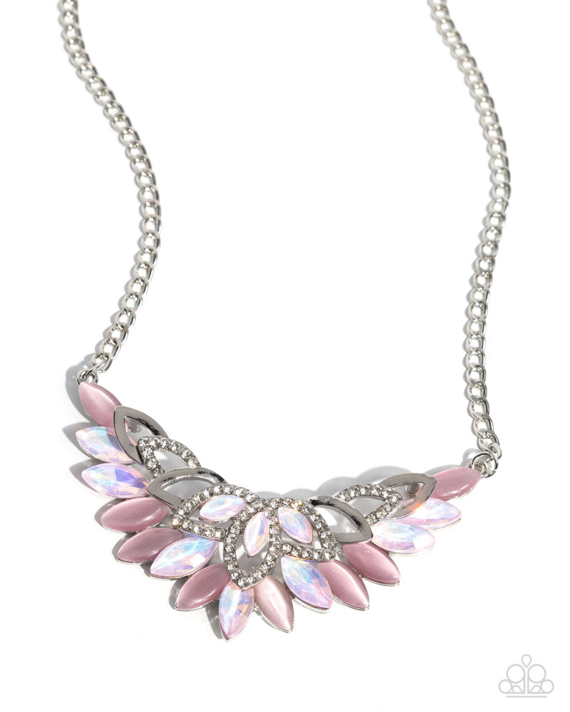 Marquise Maneuver Necklace - Pink image 2
