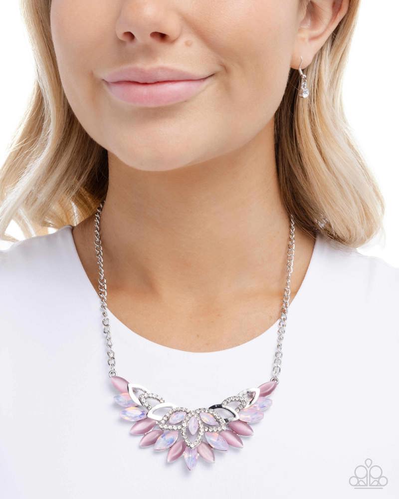 Marquise Maneuver Necklace - Pink image 3