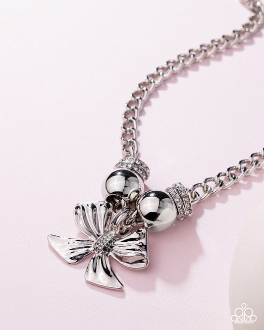 Big Deal Bow - White | Paparazzi Accessories