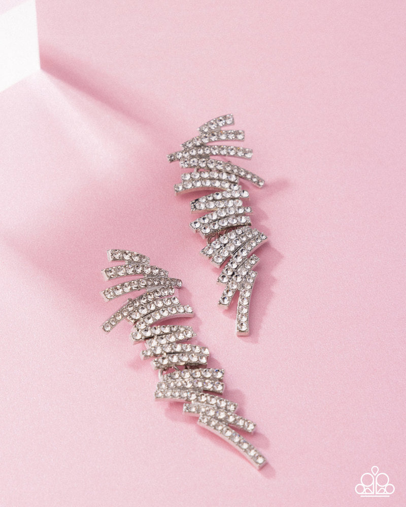 Scattered Surety Earrings - White