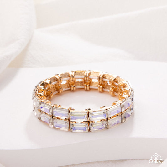 Symmetrical Statement - Yellow | Paparazzi Accessories