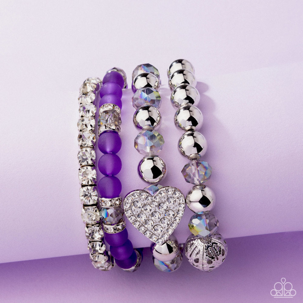 Poetically Plush Bracelet - Purple