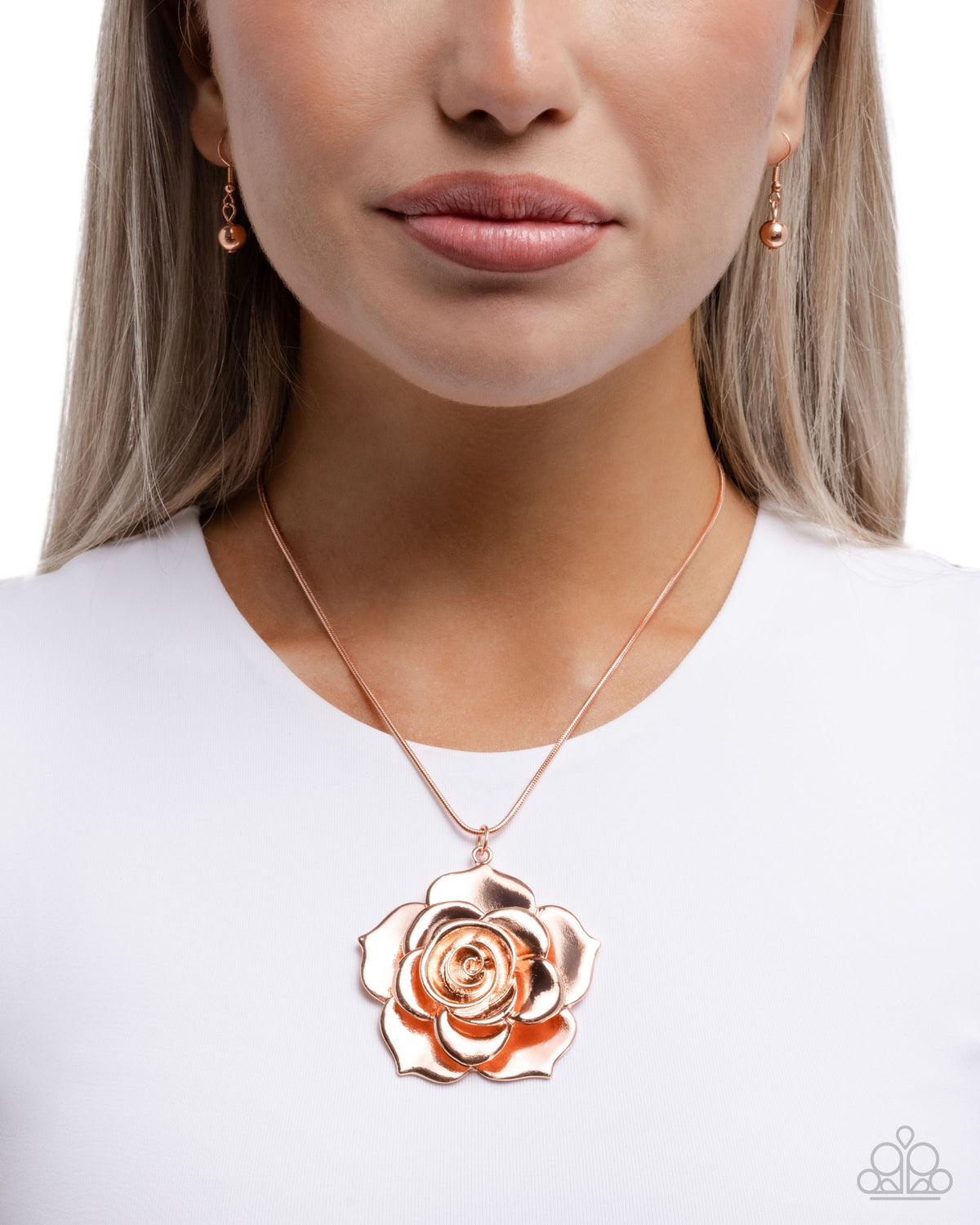 Restful Rose Necklace - Copper | Paparazzi Accessories image 5
