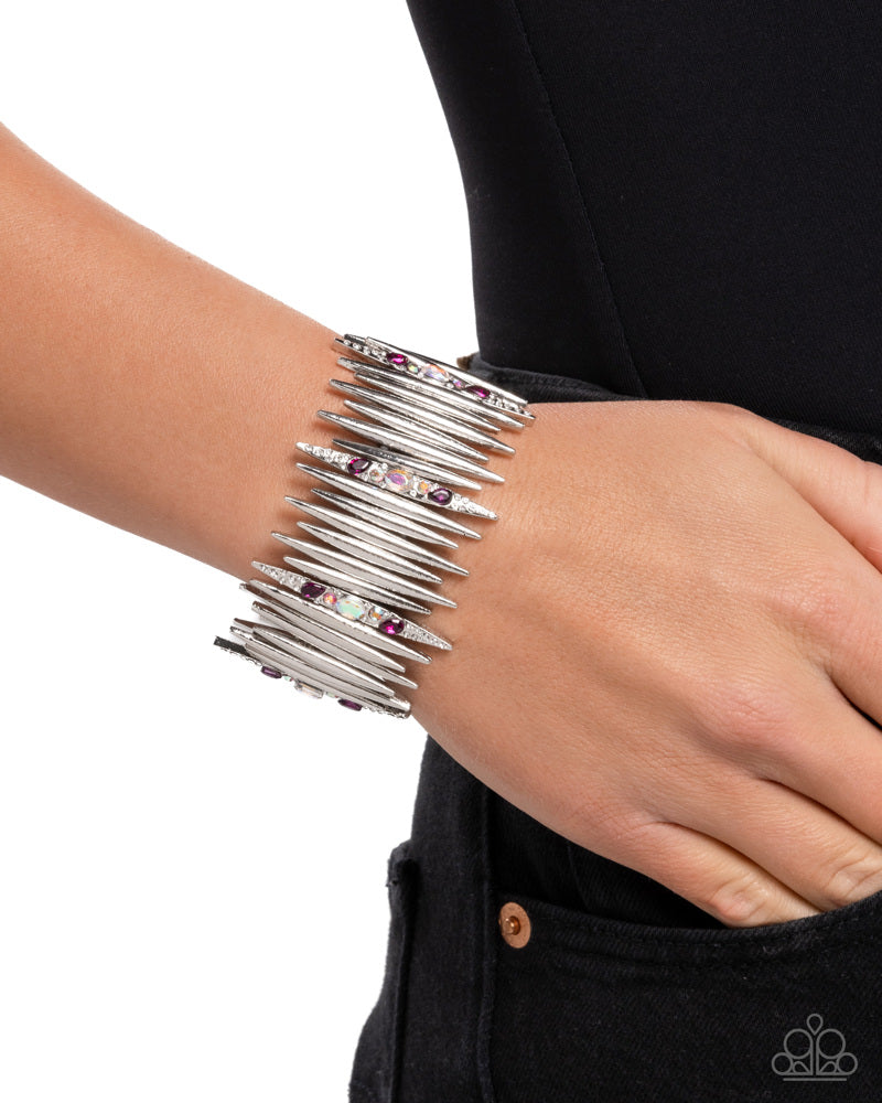 Pointed Potential Bracelet - Pink | Paparazzi Accessories