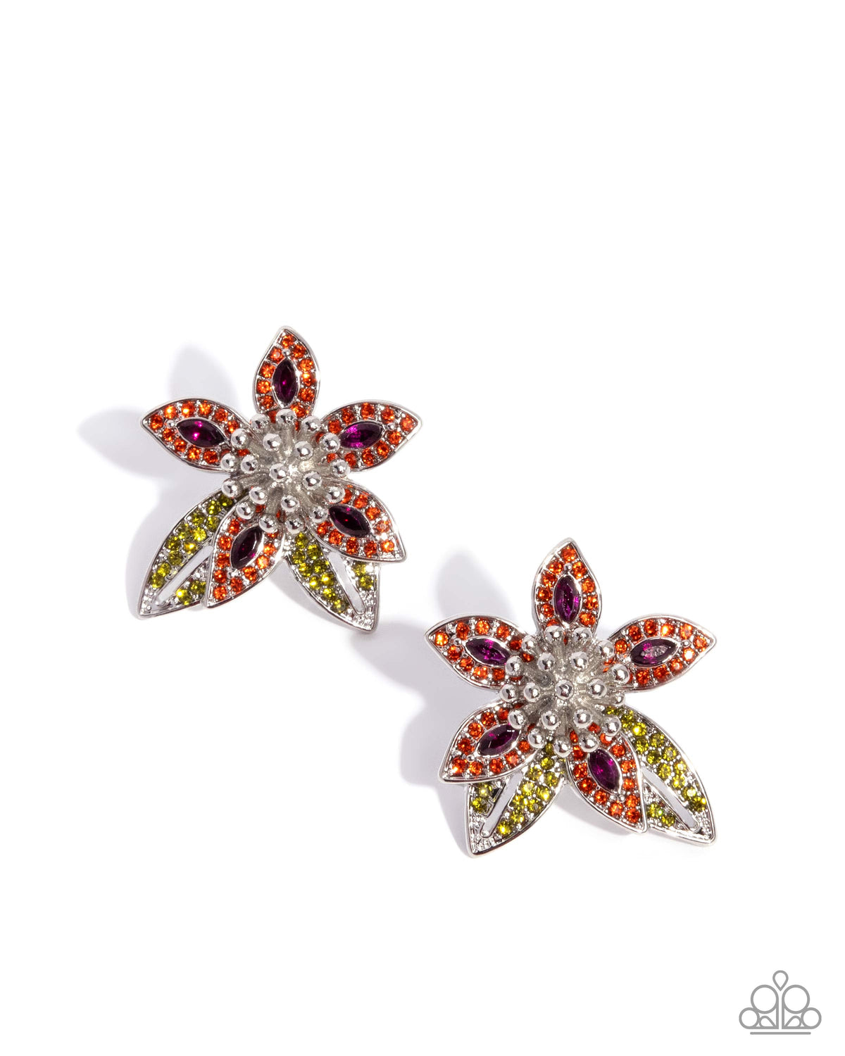 Floral Fairness Earrings - Multi | Paparazzi Accessories image 3