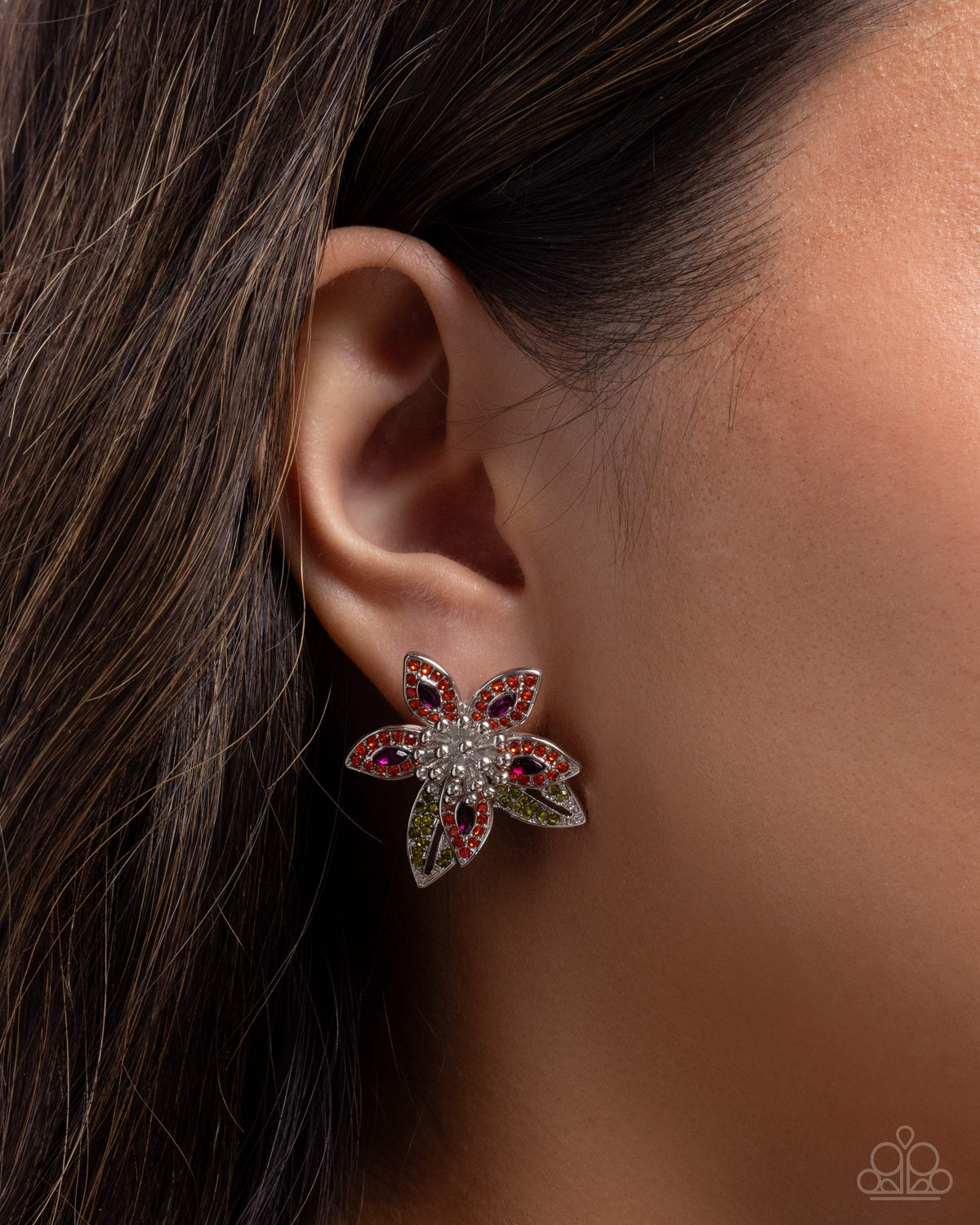 Floral Fairness Earrings - Multi | Paparazzi Accessories