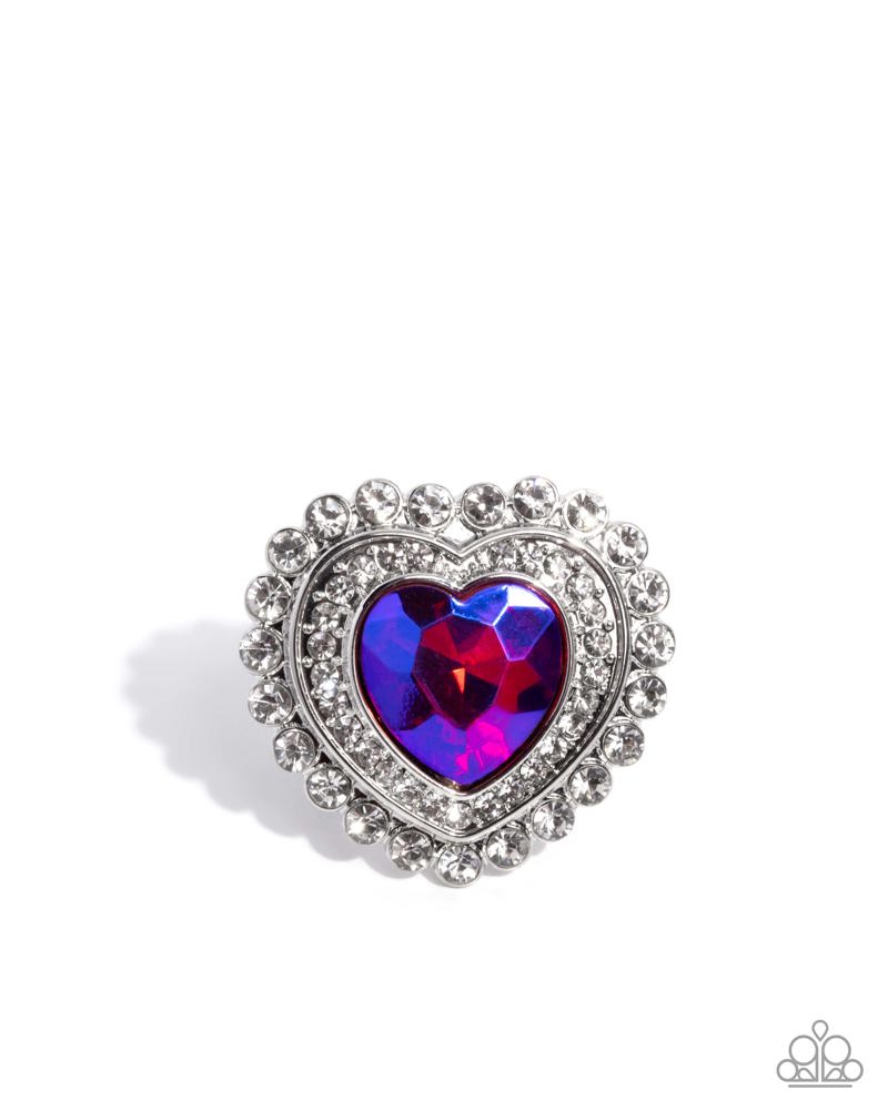 Head Over HEART Ring - Pink image 2