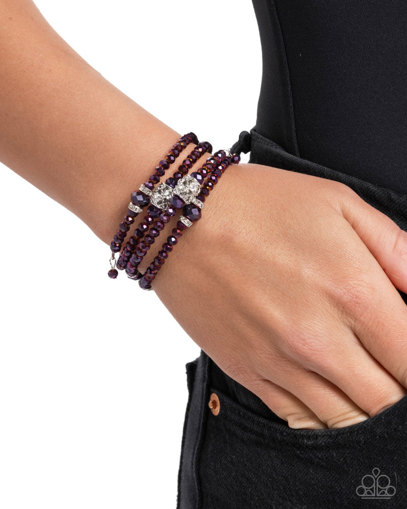 Sensible Shimmer Bracelet - Purple