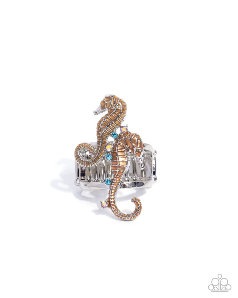 Seahorse Specialty Ring - Orange image 2