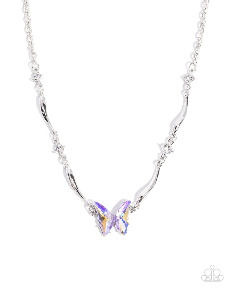 Gliding Glitz Necklace - Purple image 2