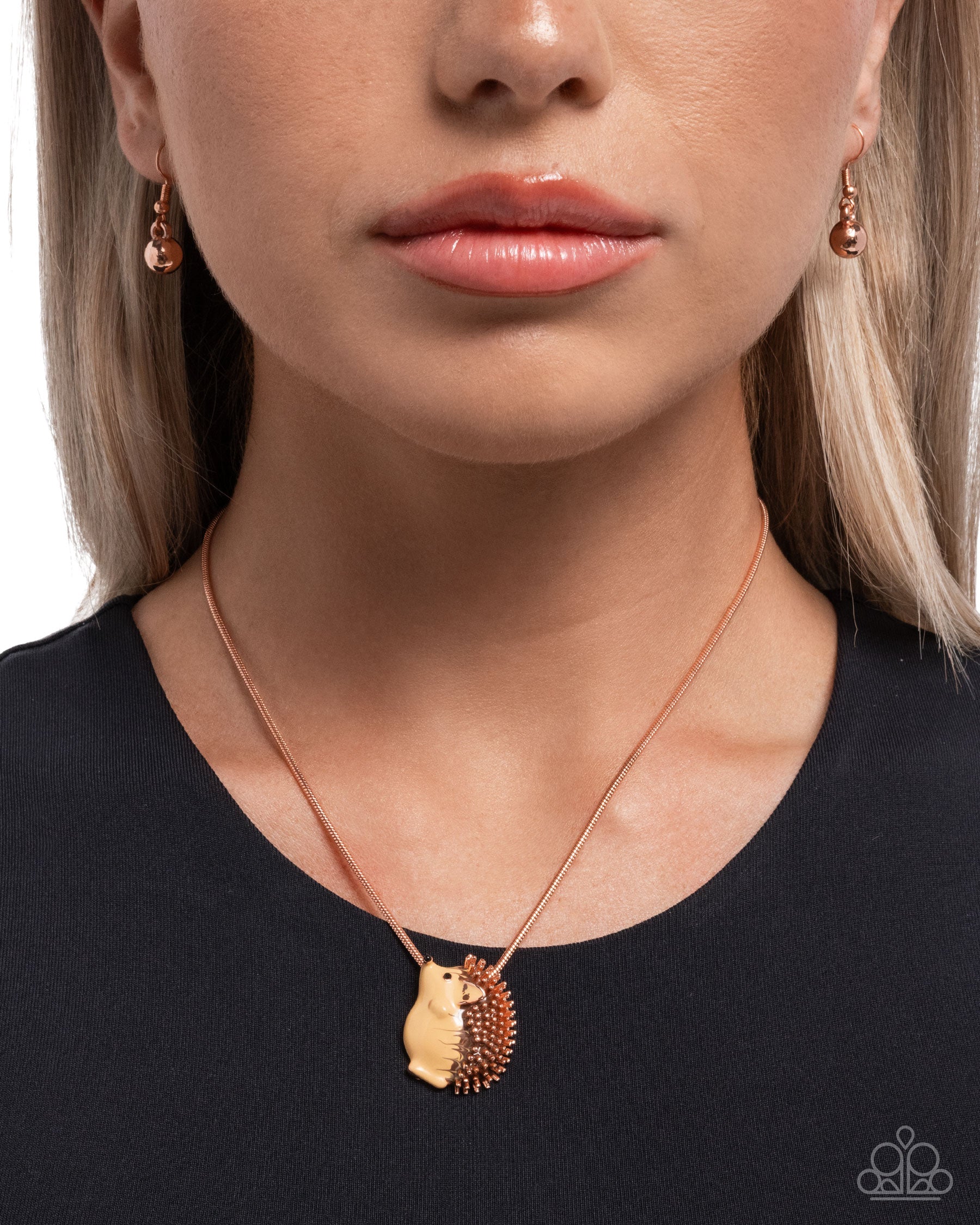 Porcupine Pizzazz Necklace - Copper image 3