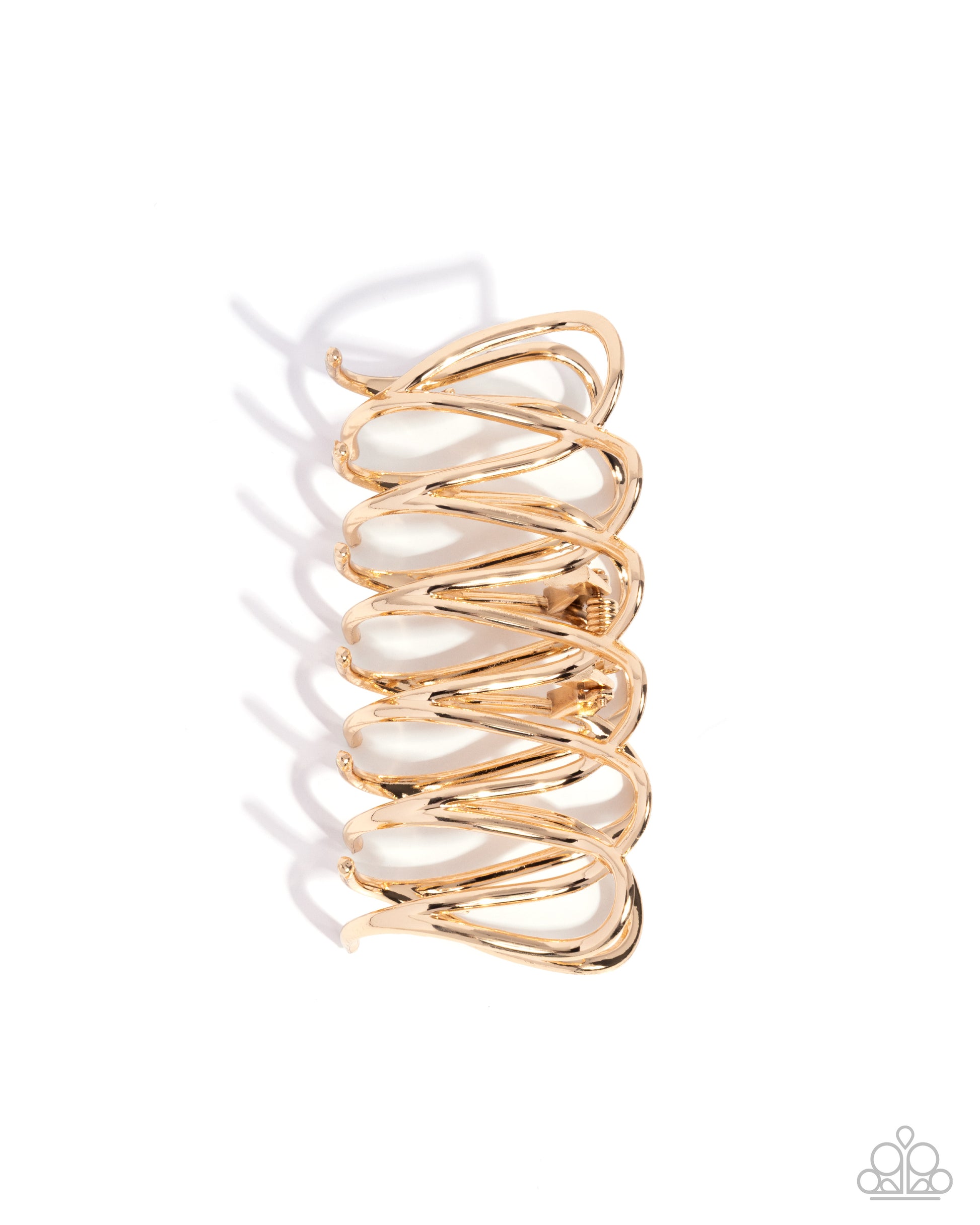 Scalloped Showstopper Hair Accessory - Gold image 2