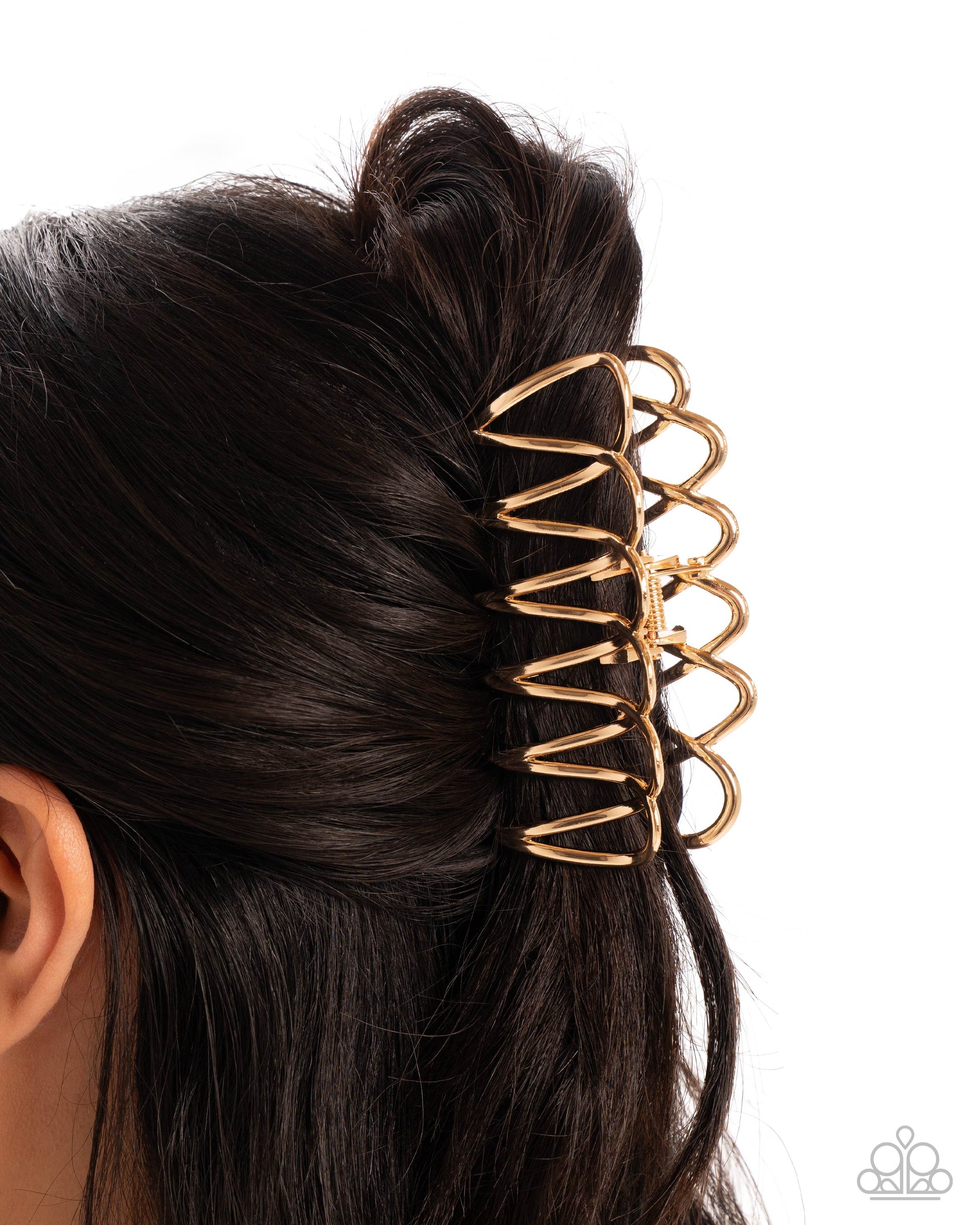 Scalloped Showstopper Hair Accessory - Gold