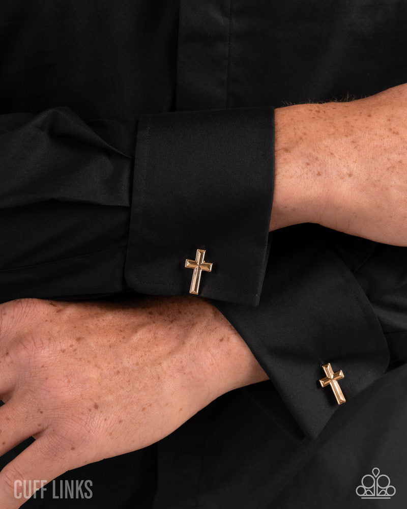 Crowning Cuff Links - Gold