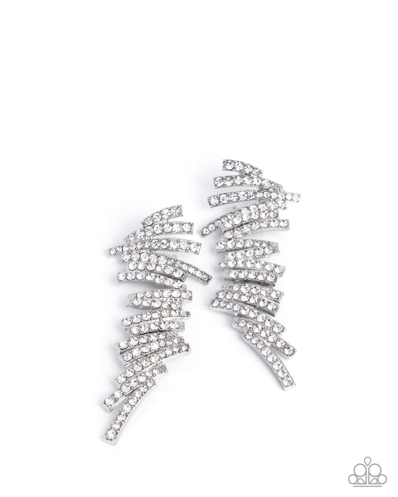 Scattered Surety Earrings - White image 2
