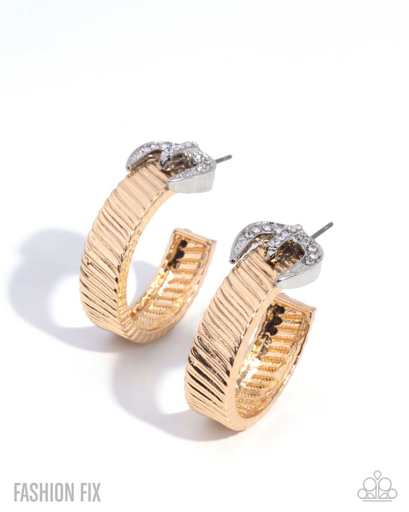 Assured Accent Earrings - Gold image 2
