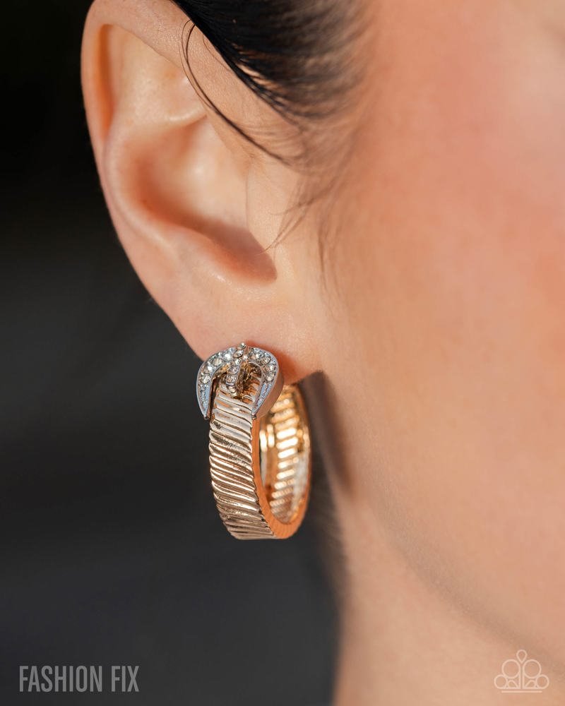 Assured Accent Earrings - Gold image 3