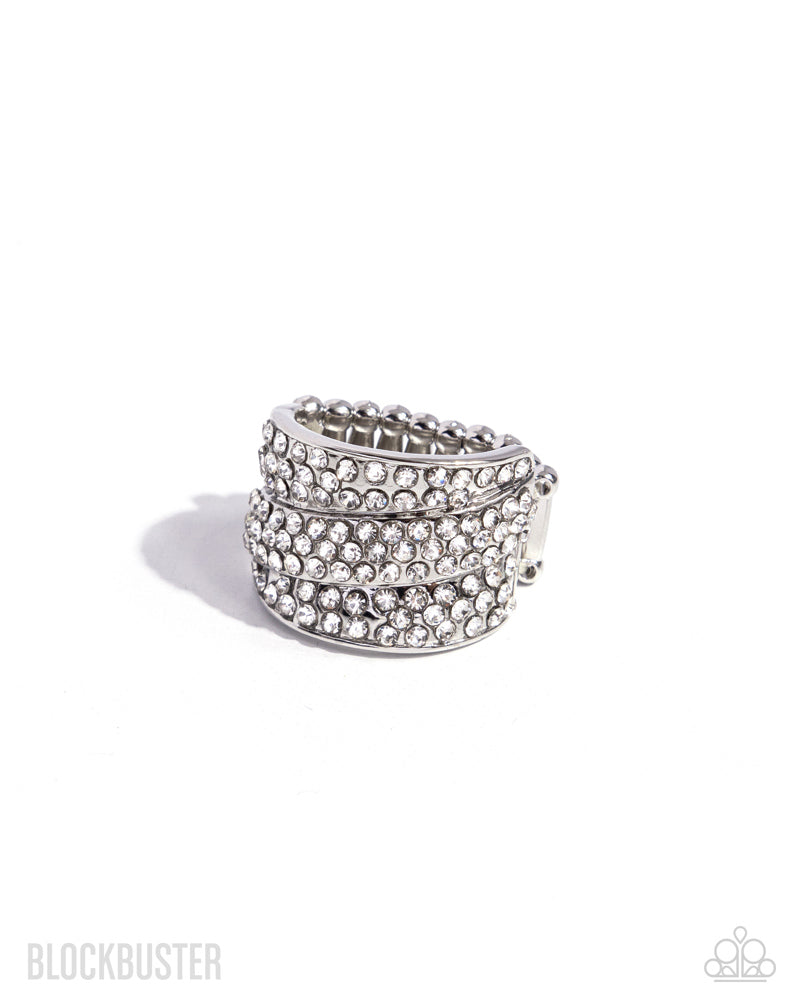 The Millionaires Club Ring - White | Paparazzi Accessories image 2