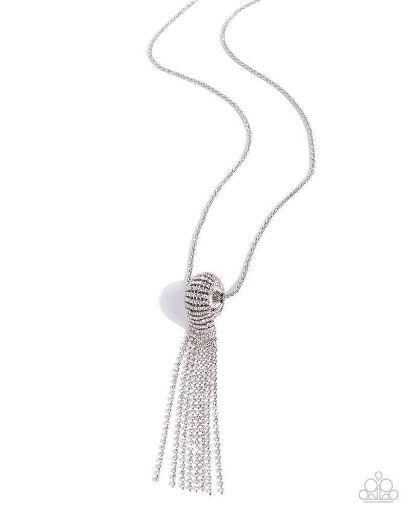 Chic Cohort Necklace - White | Paparazzi Accessories image 2