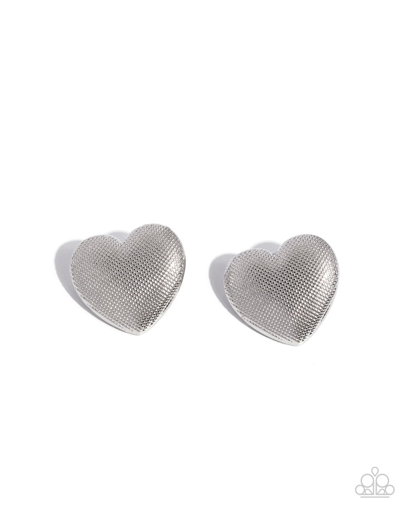 Smitten Studs - Silver | Paparazzi Accessories