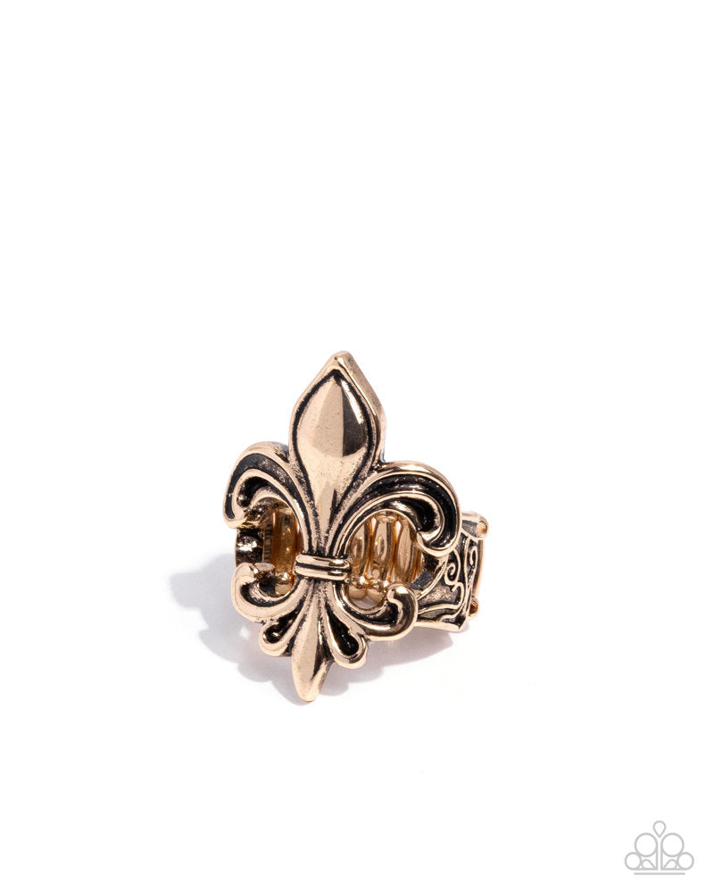 Fleur de Lis Ring - Gold image 2
