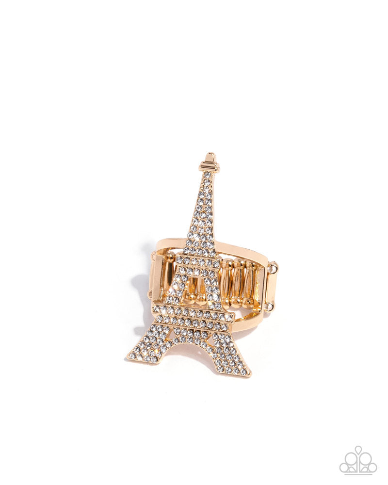 Eiffel Tower Ease Ring - Gold image 2