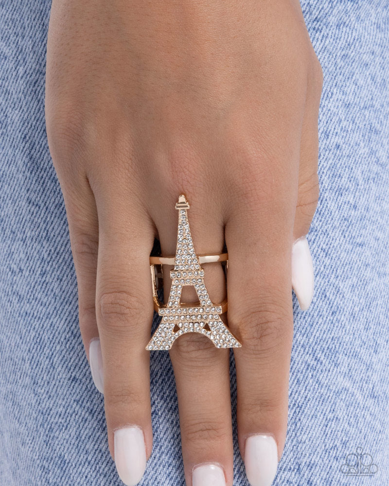 Eiffel Tower Ease Ring - Gold image 3