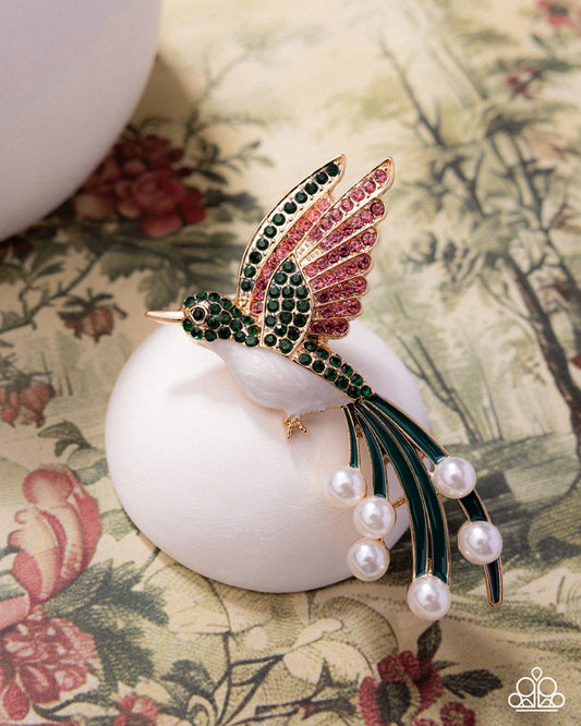 Hummingbird Homage - Green | Paparazzi Accessories