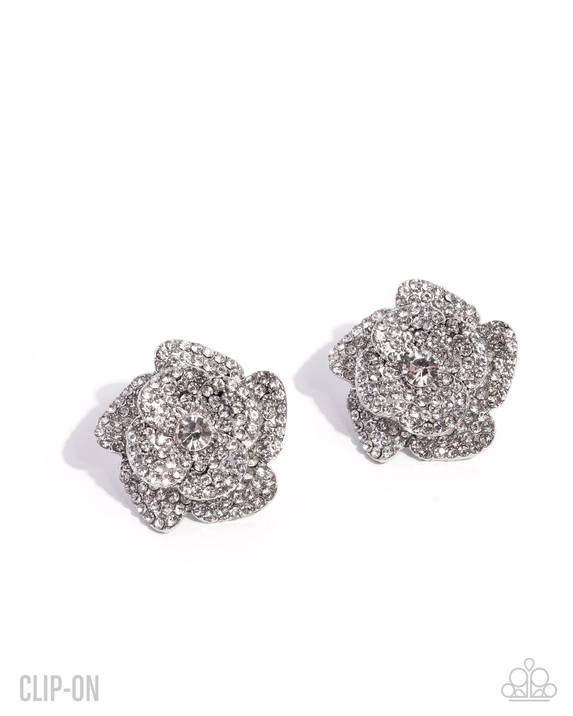Shimmery Surety Earrings - White image 3