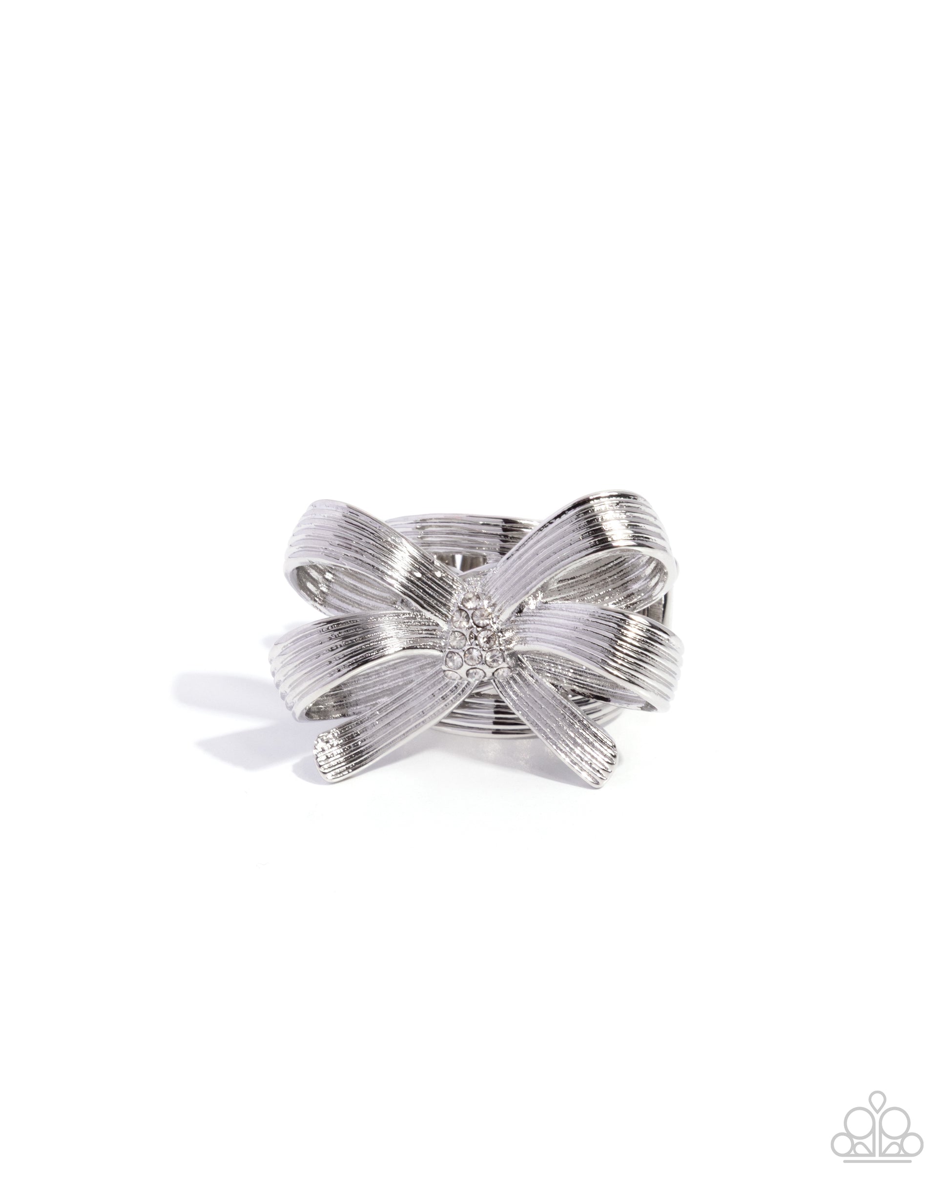 Gathered Glam Ring - Silver image 2