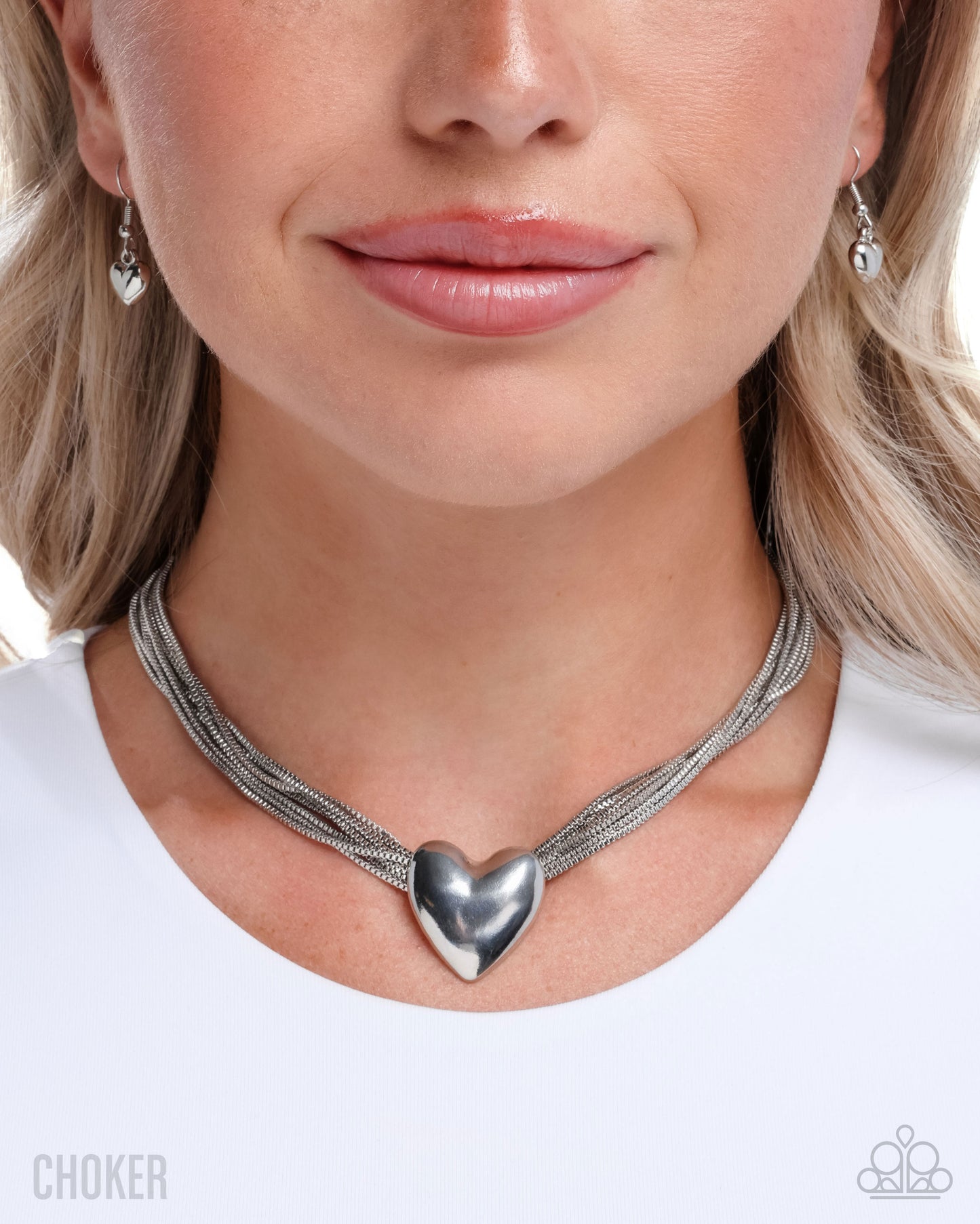 Gathered Galentine Necklace - Silver image 5