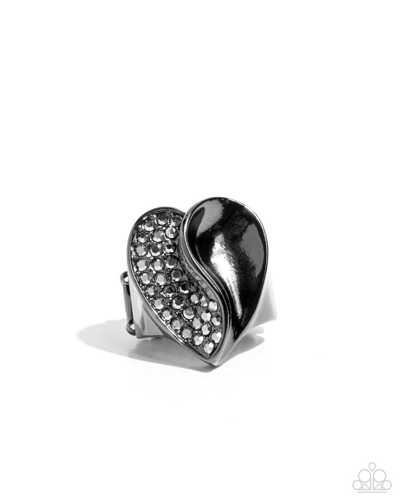 Half of Me Ring - Black image 2