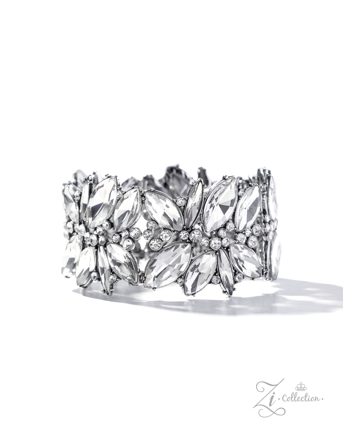 Composed Charm Bracelet - White | Paparazzi Accessories image 2