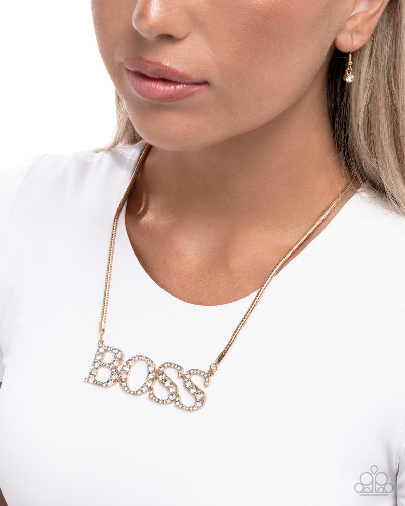 Final Boss Necklace - Gold image 3
