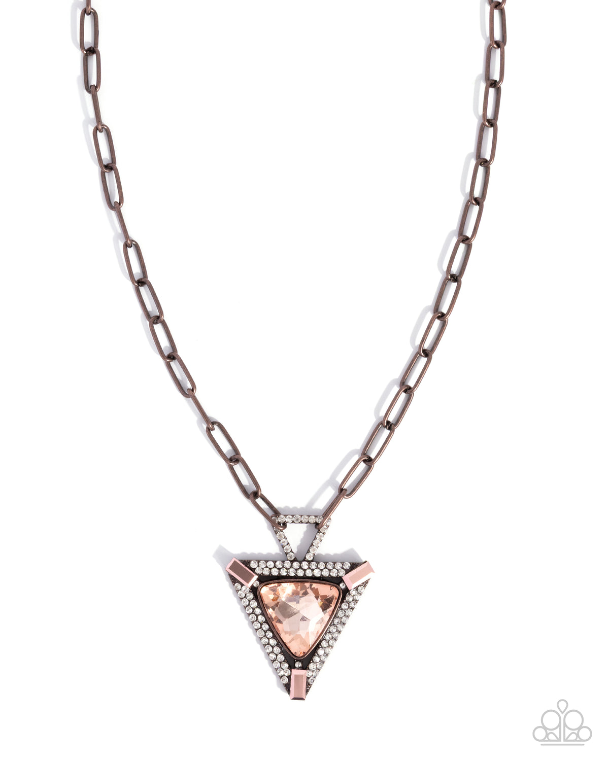 Triangular Trailblazer Necklace - Copper | Paparazzi Accessories image 2
