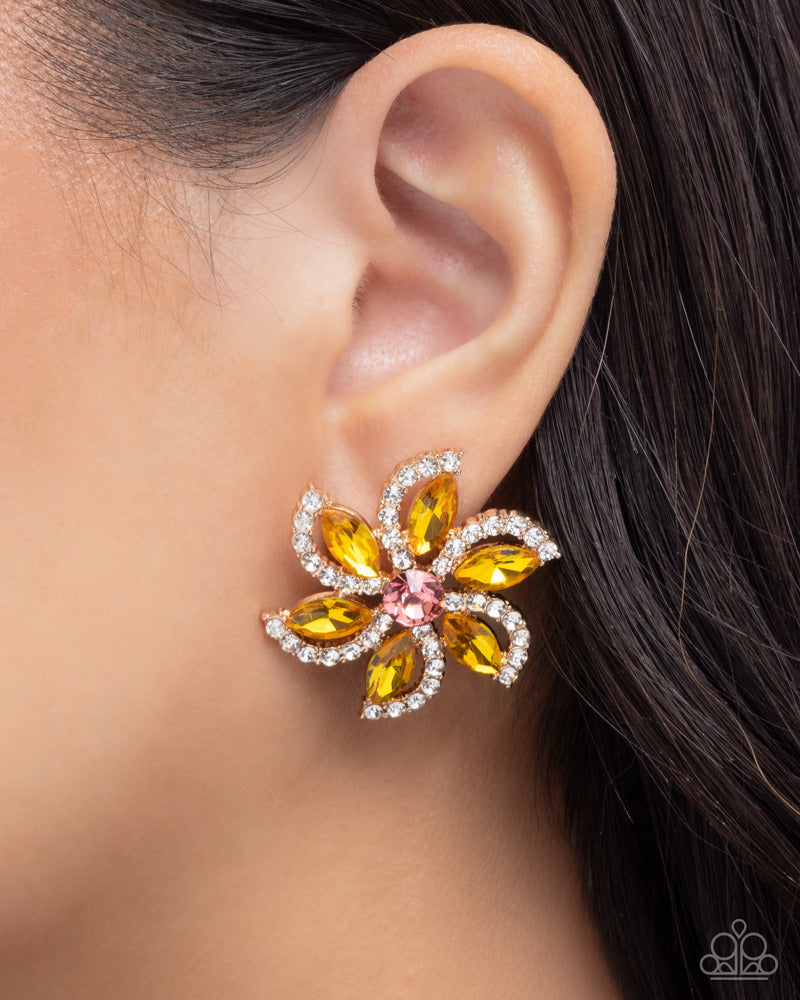 Blooming Belief Earrings - Multi | Paparazzi Accessories image 5