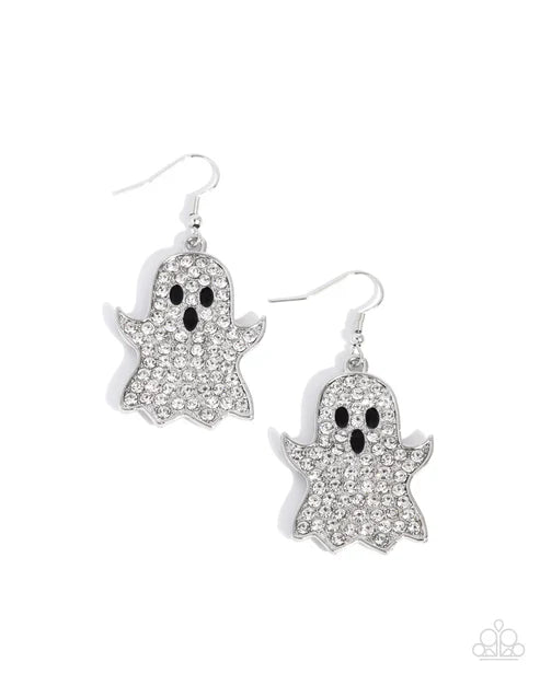 Ghost Town - White Earrings - September 2025 LOP