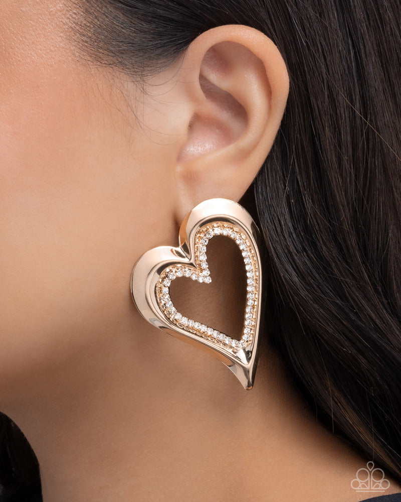 Cupid Chic Earrings - Gold