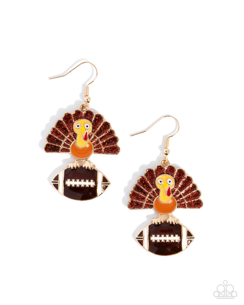 Turkey Bowl Earrings - White image 2