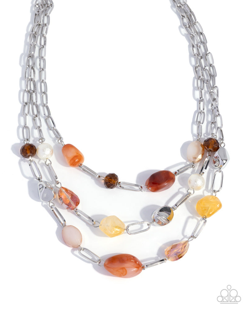 Tangible Tiers - Orange | Paparazzi Accessories