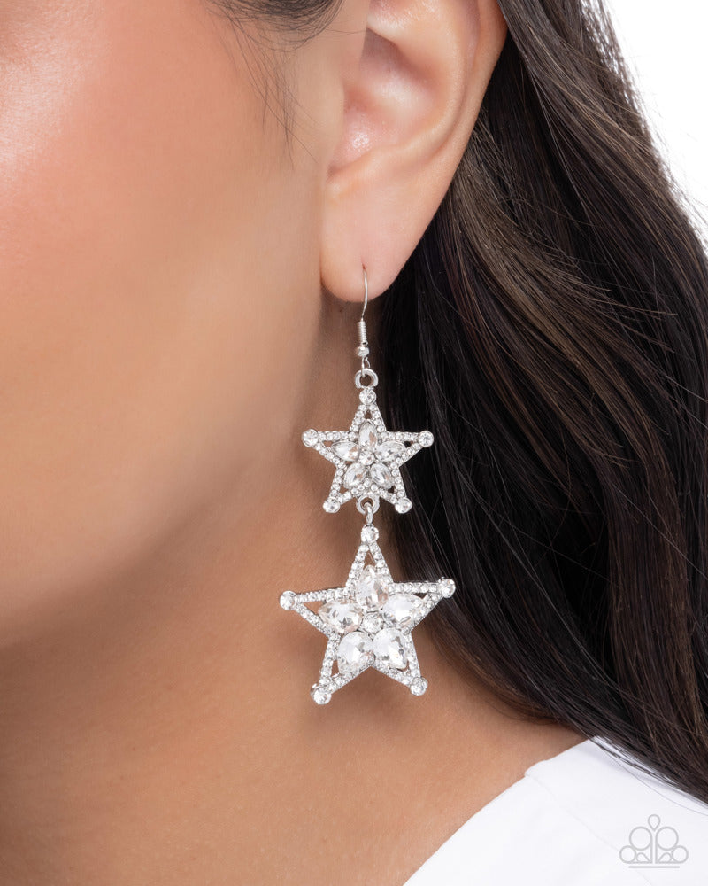Glittery Galaxy - White | Paparazzi Accessories