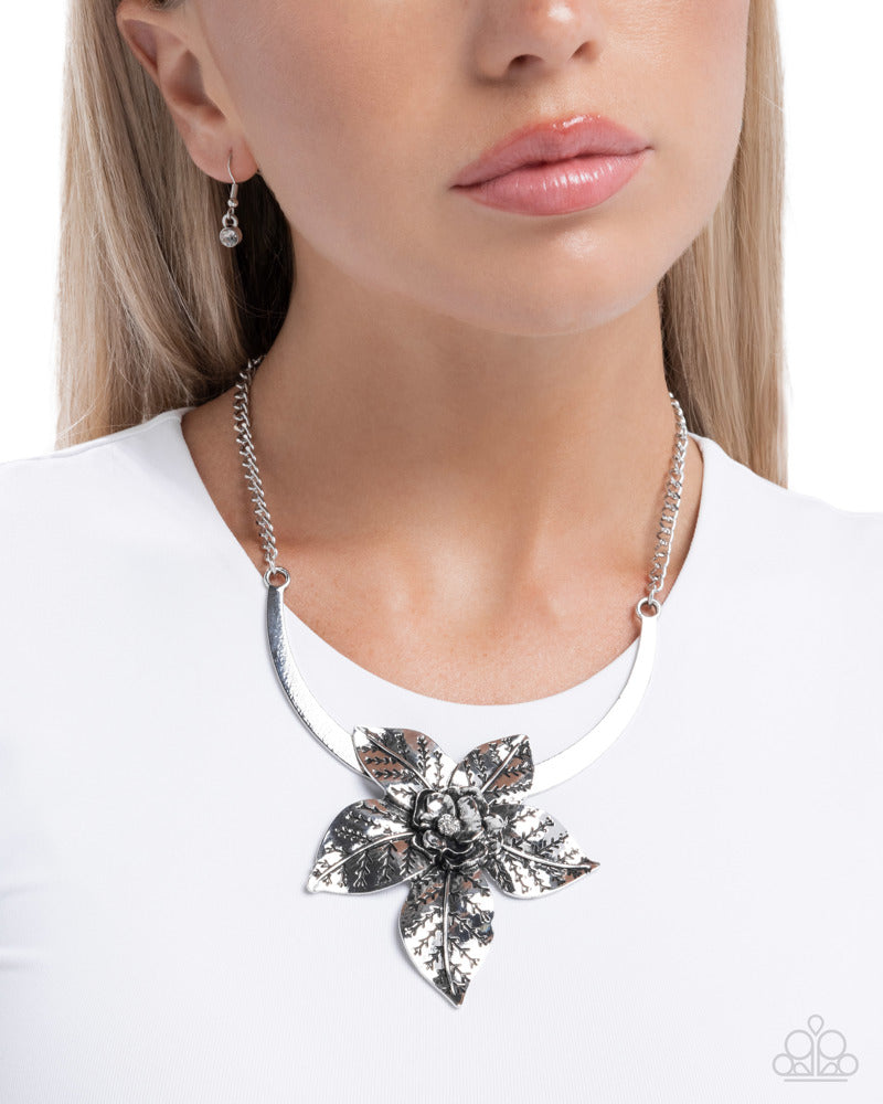 Botanical Broadcast Necklace - Silver image 3