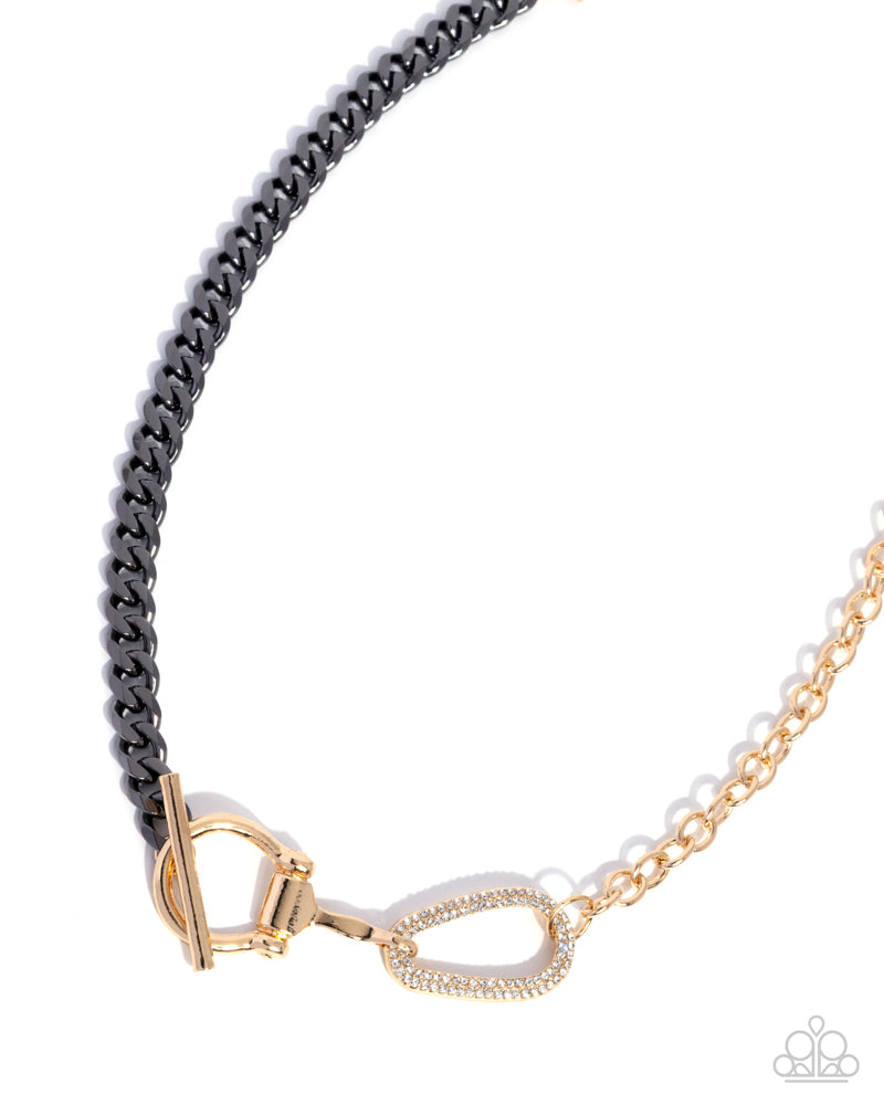 Shifting Sass Necklace - Black | Paparazzi Accessories image 3