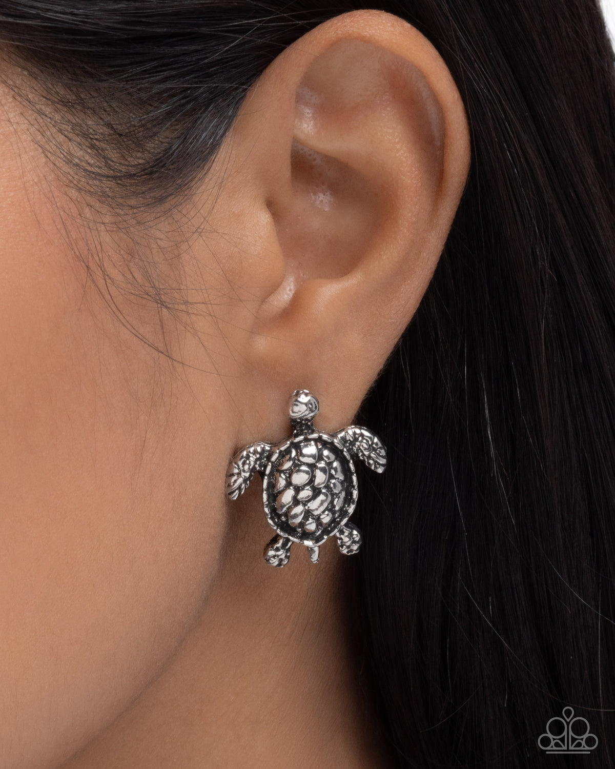Turtle Taste Earrings - Silver