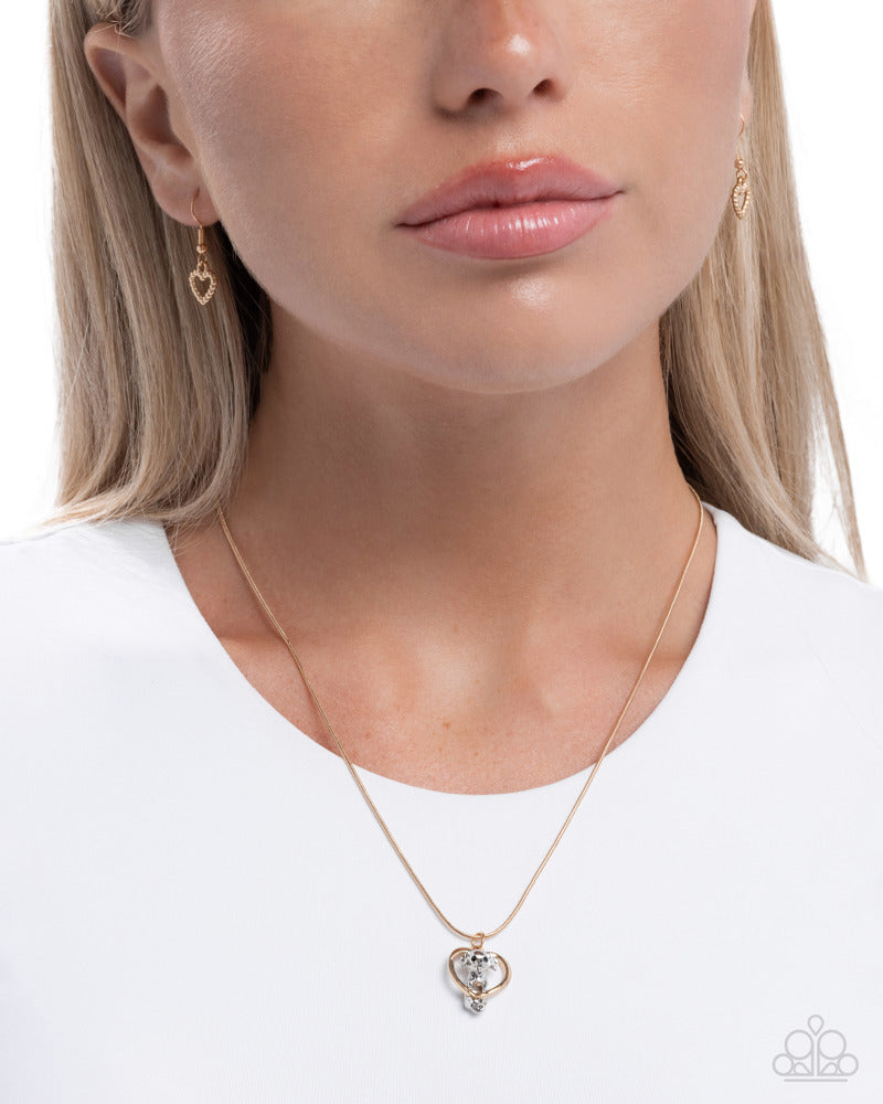 Delightful Dog Necklace - Gold image 3