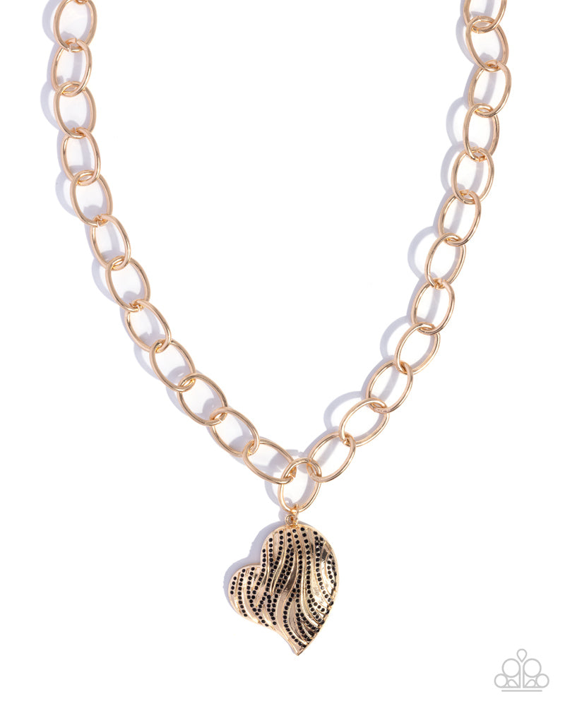 Sweet Stripes Necklace - Black image 2