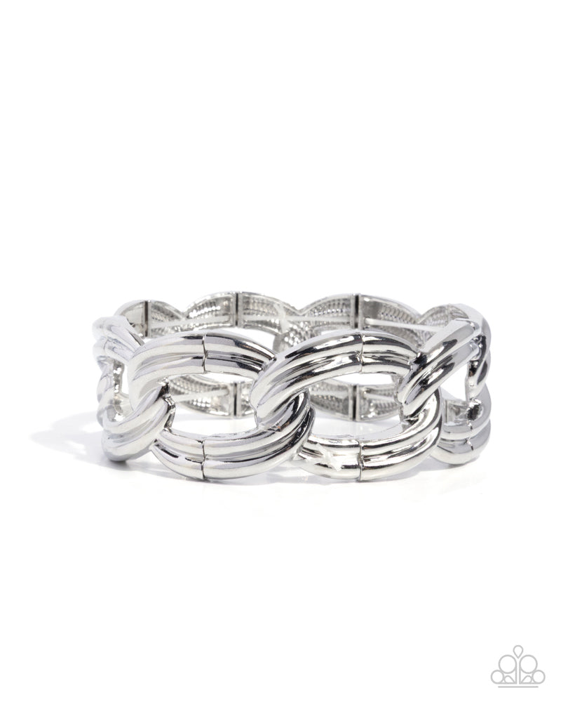Weathered Workday - Silver | Paparazzi Accessories