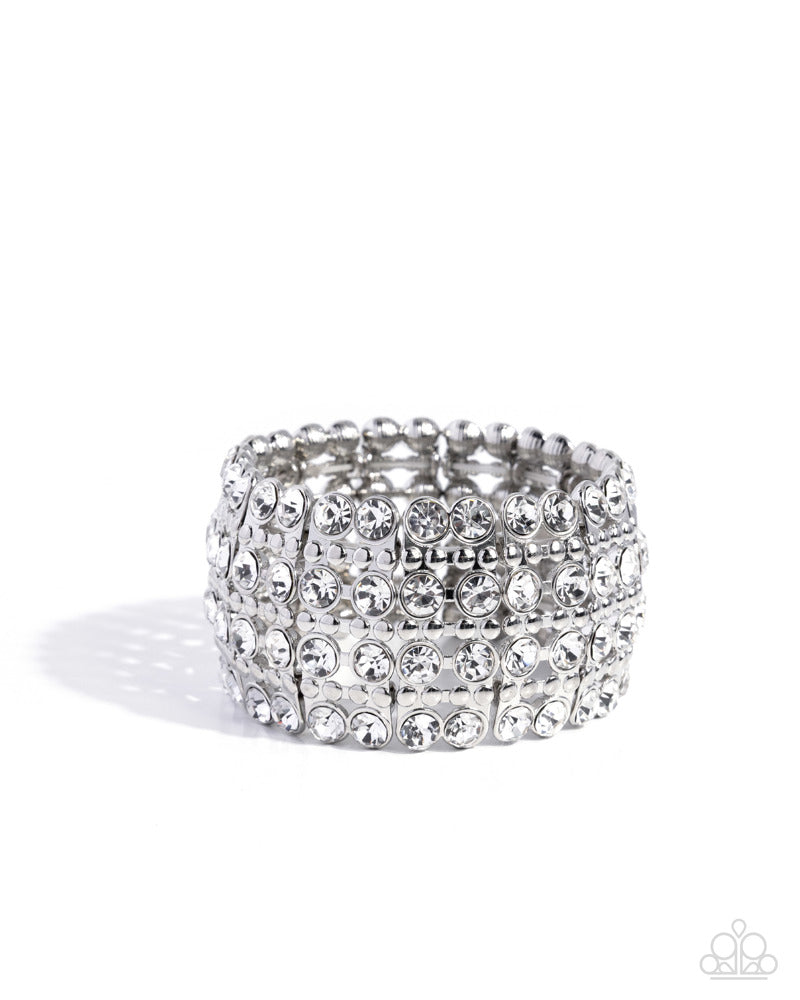 Exuberant Elegance - White | Paparazzi Accessories