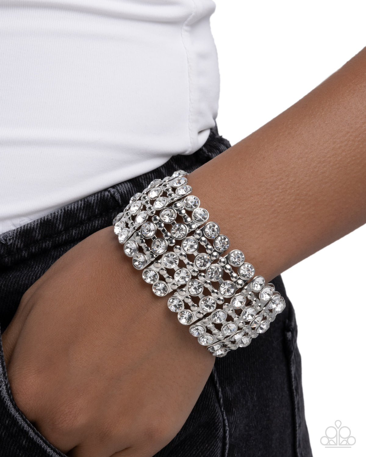 Exuberant Elegance - White | Paparazzi Accessories